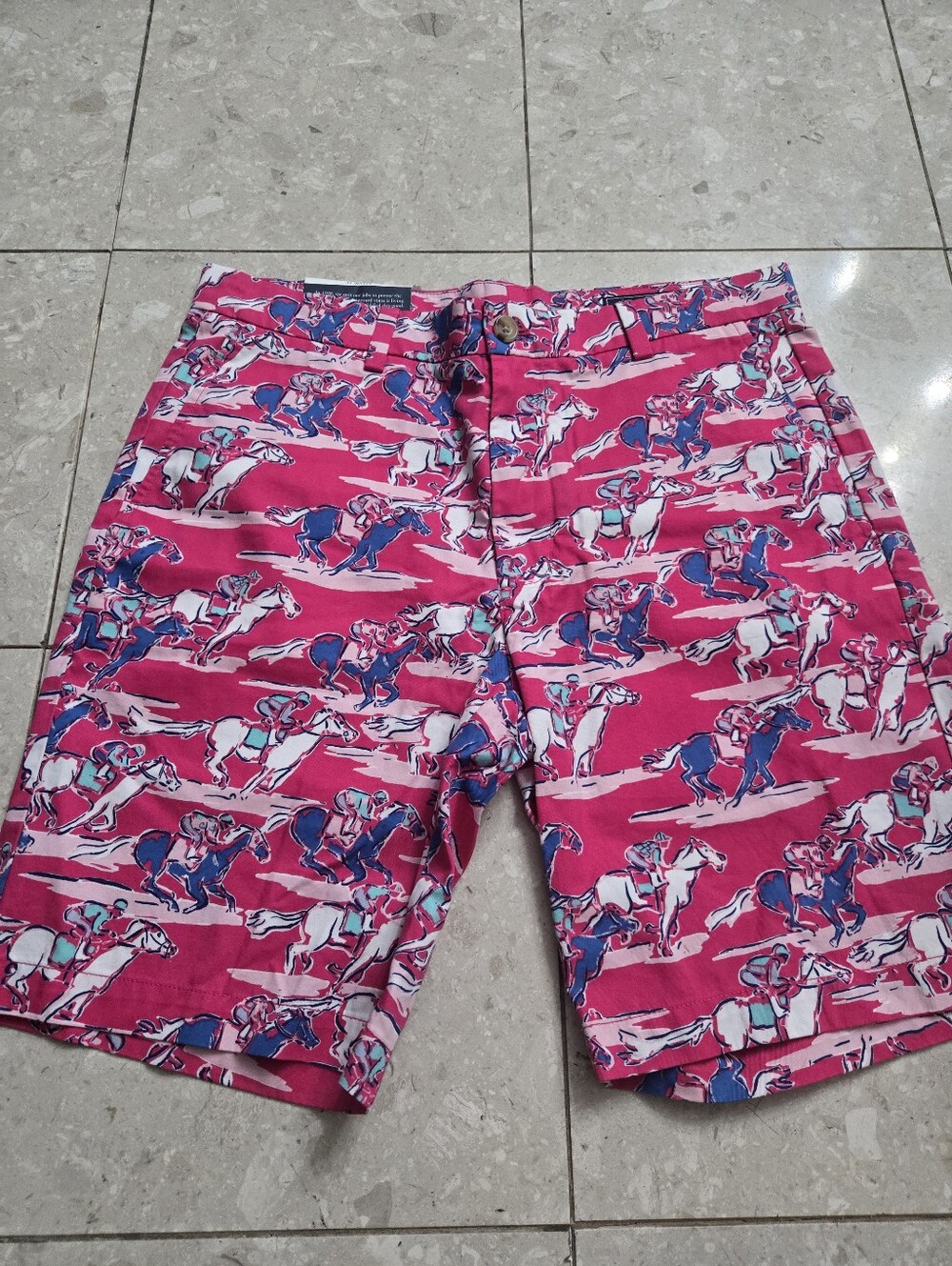 NWT Men's Vineyard Vines Kentucky Derby Shorts 32 Horse Racing
